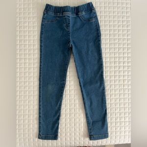 Hanna Andersson Girls Jeans Size 6-7 Light Blue Like New
